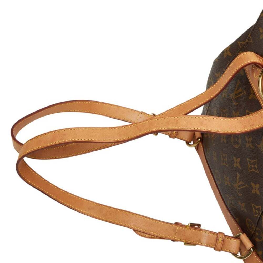 LOUIS VUITTON Brown Monogram Leather Backpack - Picture 9 of 12
